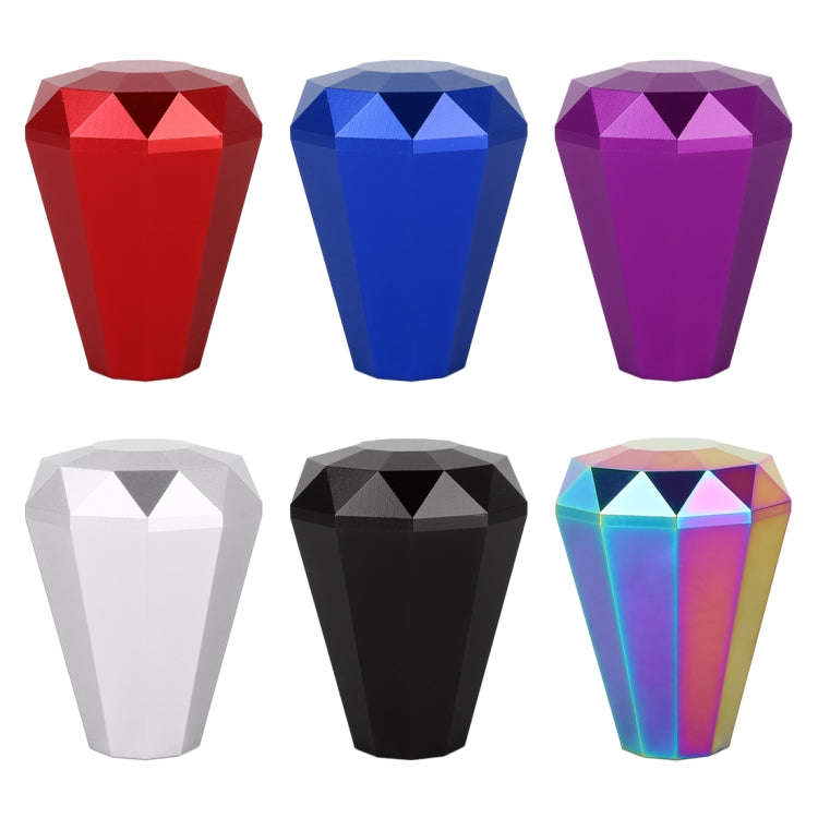 Universal Car Diamond Shape Metal Gear Shift Knob (Blue)