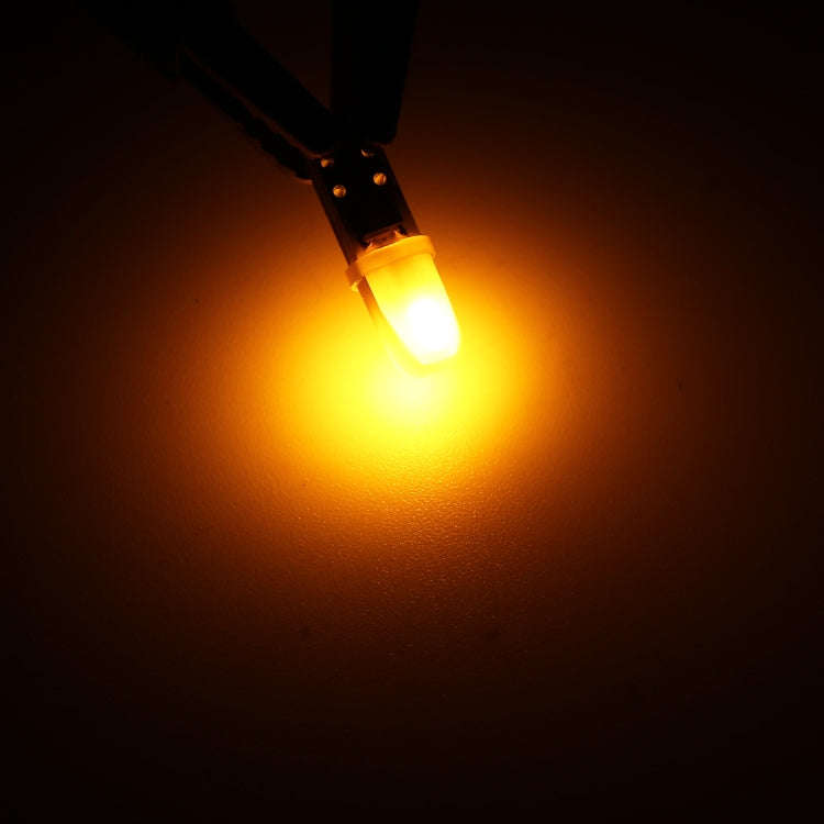 10 in 1 T5 Car Instrument Panel LED Decorative Light (Yellow Light)