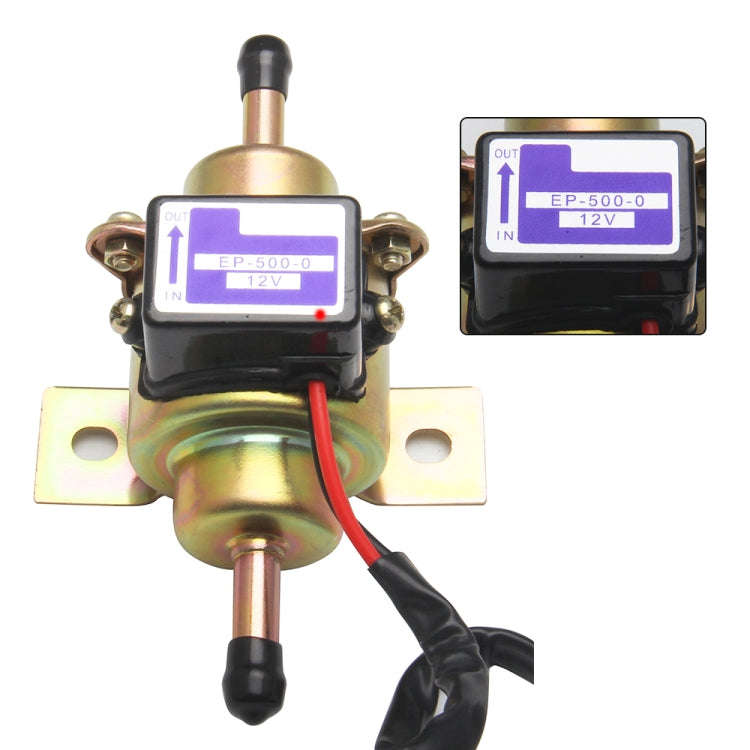 EP-500-0 12V Car modification Electric Fuel Pump(Gold)