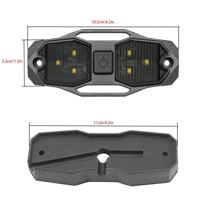 For UTV ATV Polaris RZR Golf Cart Motorcycle LED Guard Bar Light