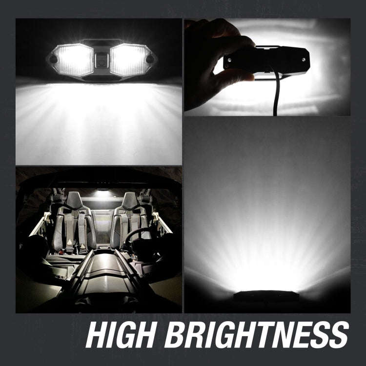 For UTV ATV Polaris RZR Golf Cart Motorcycle LED Guard Bar Light