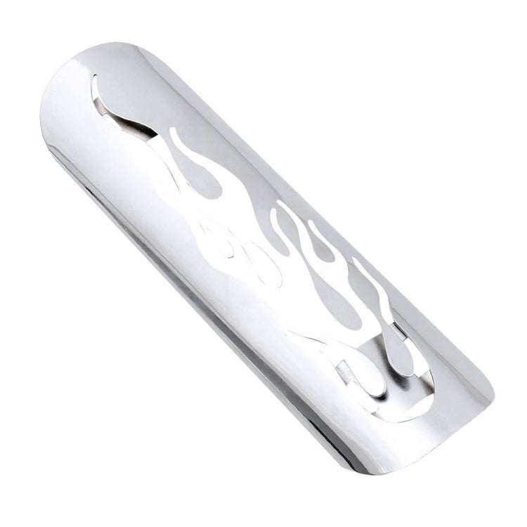 Motorcycle Modification Accessories Universal Retro Exhaust Pipe Heat Shield (Silver)