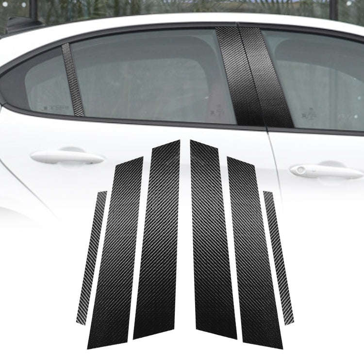 For Alfa Romeo Giulia Carbon Fiber Car B / C / Middle Pillar Door Window Decorative Sticker,Left ...