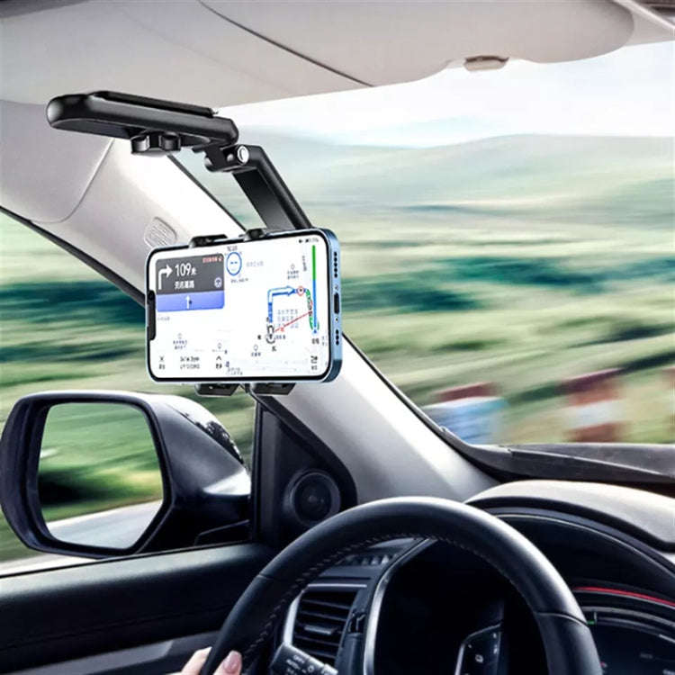 Multifunctional Car Sun Visor Rear Seat Mobile Phone Holder (Green)