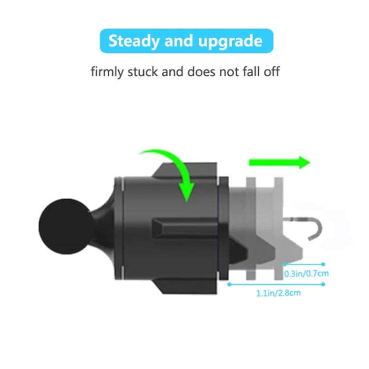Multifunctional Car Air Conditioner Air Outlet Phone Holder (Black)