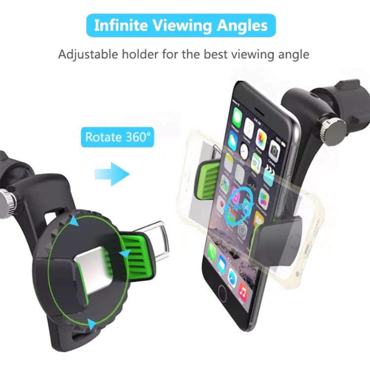 Multifunctional Car Air Conditioner Air Outlet Phone Holder (Black)