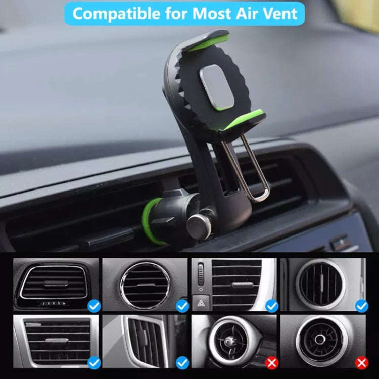 Multifunctional Car Air Conditioner Air Outlet Phone Holder (Black)