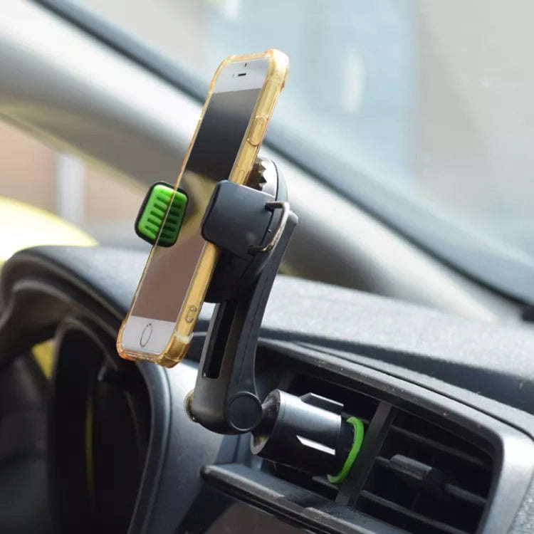 Multifunctional Car Air Conditioner Air Outlet Phone Holder (Black)