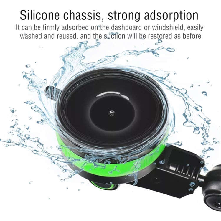 Multifunctional Car Center Console Dashboard Suction Cup Phone Holder (Green)
