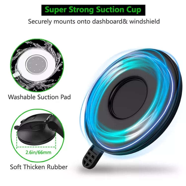 Multifunctional Car Center Console Dashboard Suction Cup Magnetic Phone Holder (Green)
