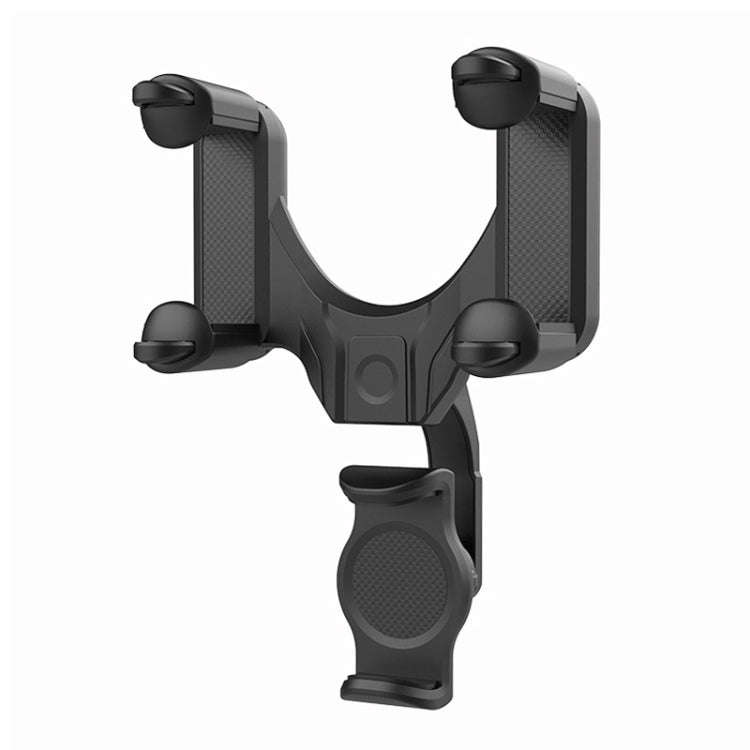 Car Rear Mirror Navigation Phone Holder (Black)