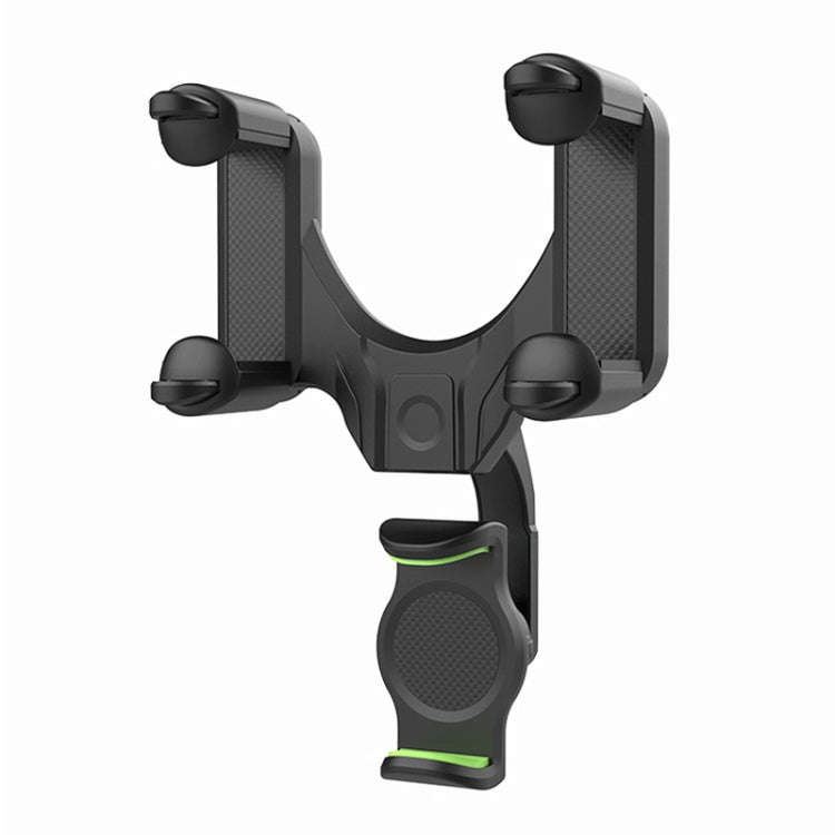 Car Rear Mirror Navigation Phone Holder (Green)