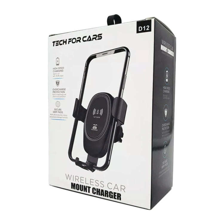 Car Wireless Charger Multifunctional Mobile Phone Wireless Charger Stand (Black)