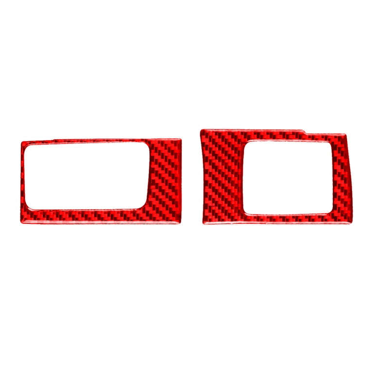 2 PCS Set for Honda CRV 2007-2011 Carbon Fiber Car Central Control Card Box Panel Decorative Stic...