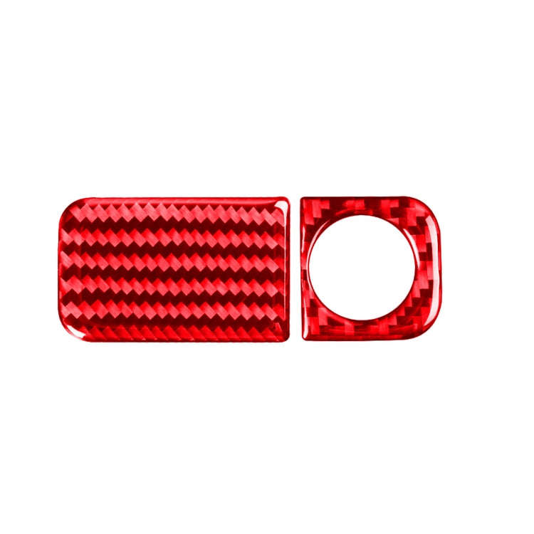 2 PCS Set for Honda CRV 2007-2011 Carbon Fiber Car Glove Box Opening Frame Decorative Sticker, Ri...