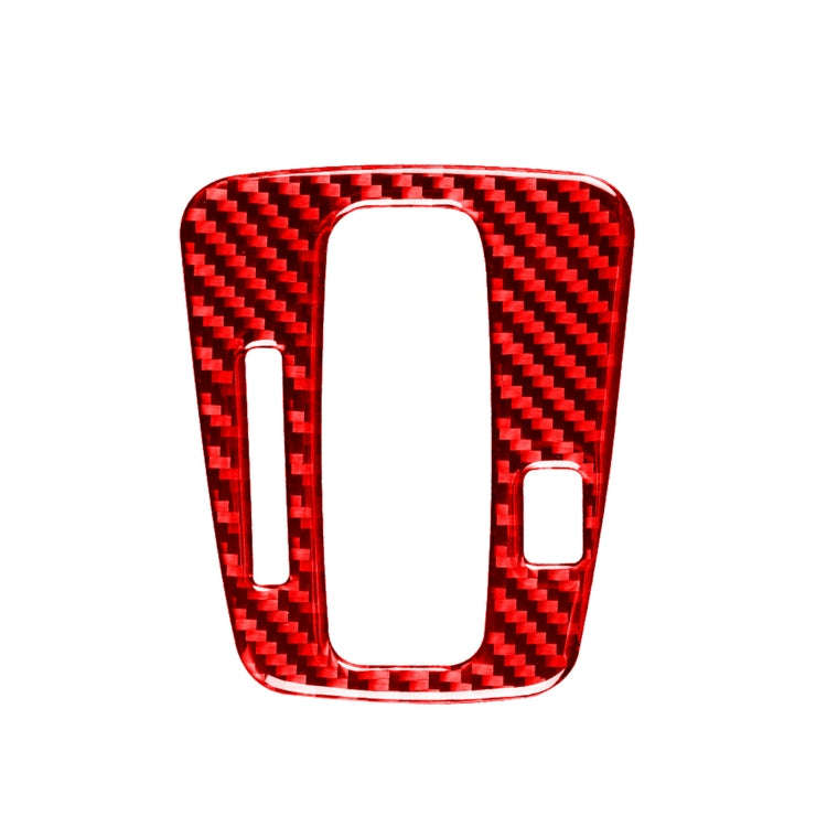 For Honda CRV 2007-2011 Carbon Fiber Car Gear Indicator Frame Decorative Sticker,Left Drive (Red)