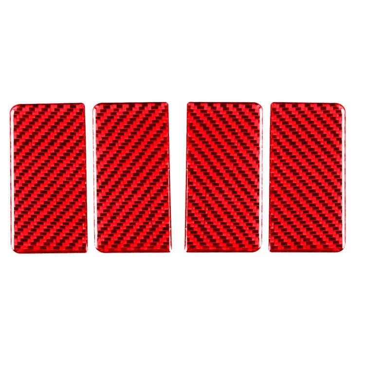 4 PCS Set for Honda CRV 2007-2011 Carbon Fiber Car Inner Armrest Gasket Decorative Sticker,Left a...