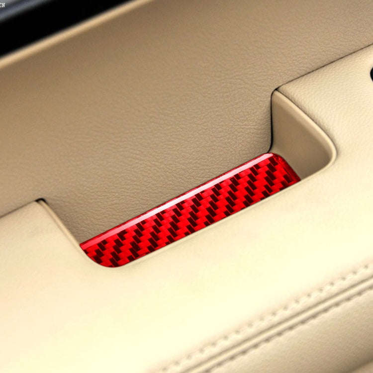 4 PCS Set for Honda CRV 2007-2011 Carbon Fiber Car Inner Armrest Gasket Decorative Sticker,Left a...