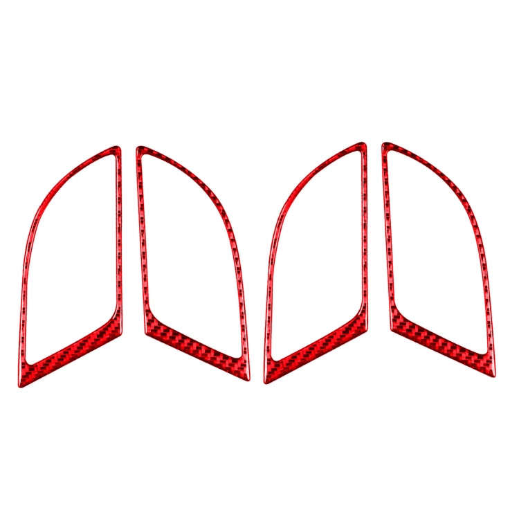 4 PCS Set for Honda CRV 2007-2011 Carbon Fiber Car Inner Handle Frame Decorative Sticker,Left and...