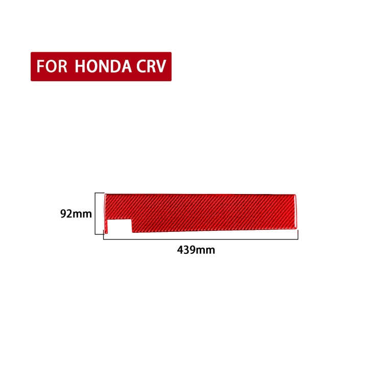 For Honda CRV 2007-2011 Carbon Fiber Car Co-pilot Glove Box Panel Decorative Sticker,Left Drive (...
