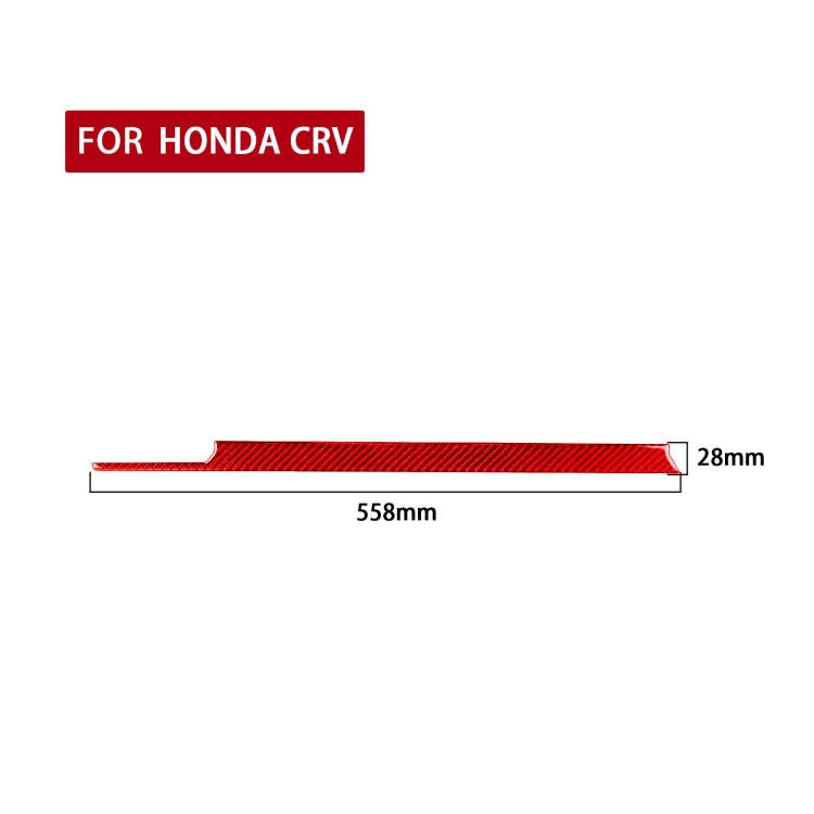For Honda CRV 2007-2011 Carbon Fiber Car Co-pilot Center Control Trim Decorative Sticker,Right Dr...