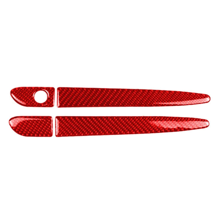 Car Carbon Fiber without Hole Outside Door Handle Decorative Sticker for Mazda CX-5 2017-2018, Ri...