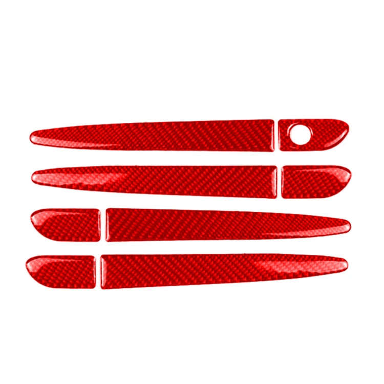 Car Carbon Fiber without Hole Outside Door Handle Decorative Sticker for Mazda CX-5 2017-2018, Le...
