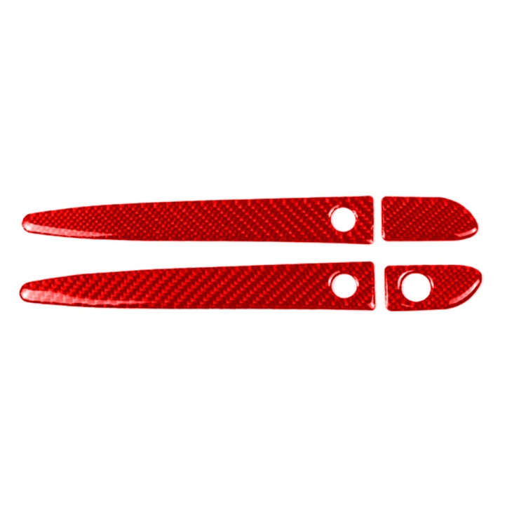 Car Carbon Fiber with Hole Outside Door Handle Decorative Sticker for Mazda CX-5 2017-2018, Left ...