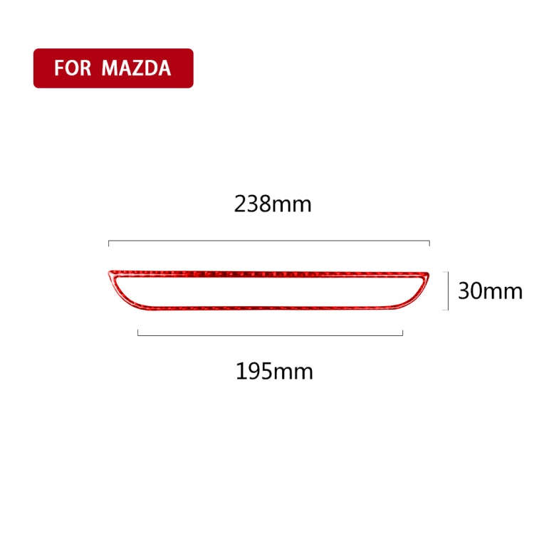 Car Carbon Fiber Central Control Panel Decorative Sticker for Mazda CX-5 2017-2018, Left and Righ...