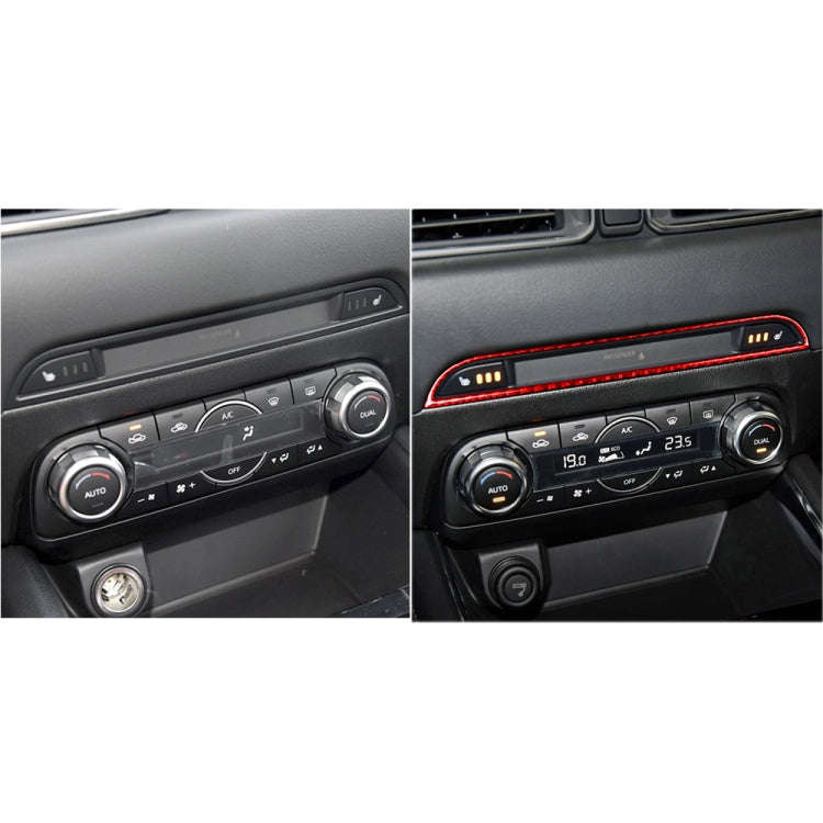 Car Carbon Fiber Central Control Panel Decorative Sticker for Mazda CX-5 2017-2018, Left and Righ...