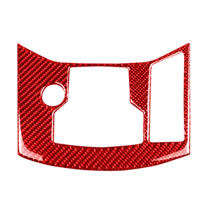 Car Carbon Fiber Handbrake Panel Decorative Sticker for Mazda CX-5 2017-2018, Right Drive (Red)
