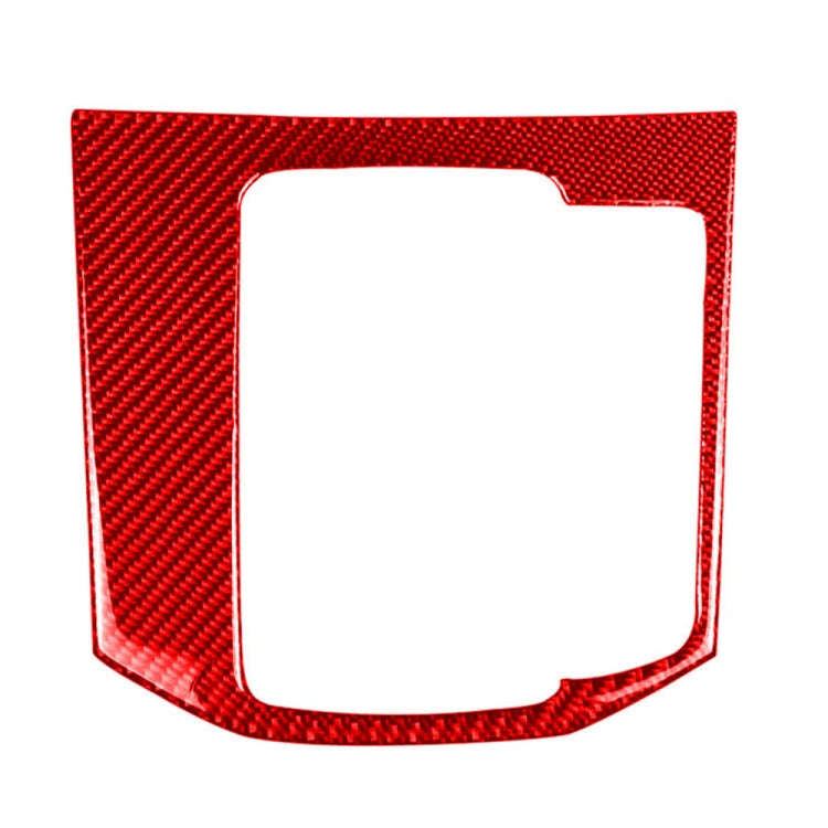 Car Carbon Fiber Gear Panel Decorative Sticker for Mazda CX-5 2017-2018, Right Drive (Red)