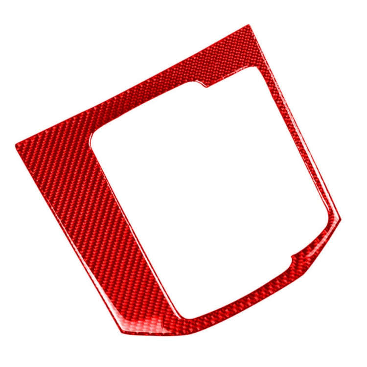 Car Carbon Fiber Gear Panel Decorative Sticker for Mazda CX-5 2017-2018, Right Drive (Red)