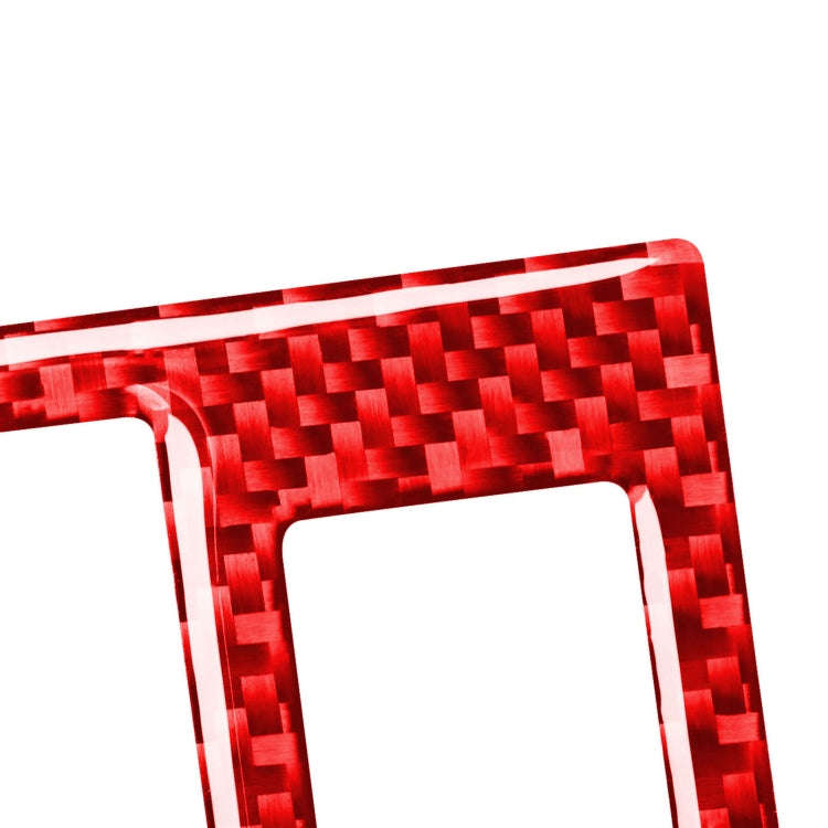 Car Carbon Fiber Rear Mirror Adjustment Switch Frame Decorative Sticker for Toyota RAV4 2006-2013...