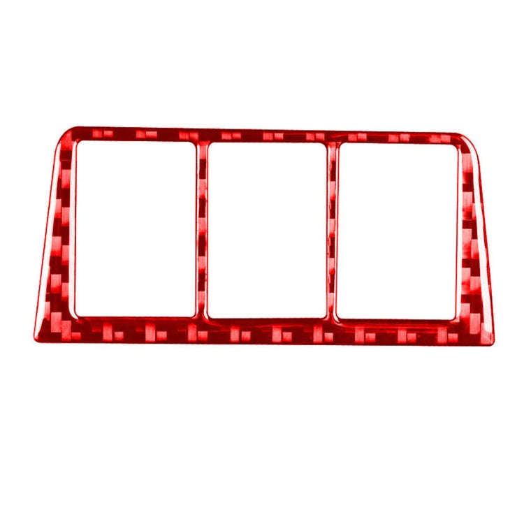 Car Carbon Fiber Headlight Switch Frame Decorative Sticker for Toyota RAV4 2006-2013, Left and Ri...