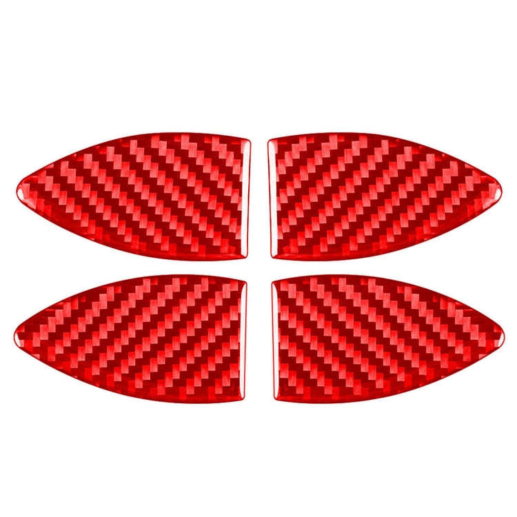 Car Carbon Fiber Inside Door Bowl Decorative Sticker for Toyota RAV4 2006-2013, Left and Right Dr...