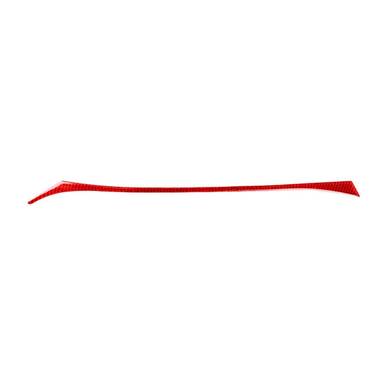 Car Carbon Fiber Dashboard Right Side Decorative Sticker for Infiniti Q50 2014-2020, Left Drive(Red)