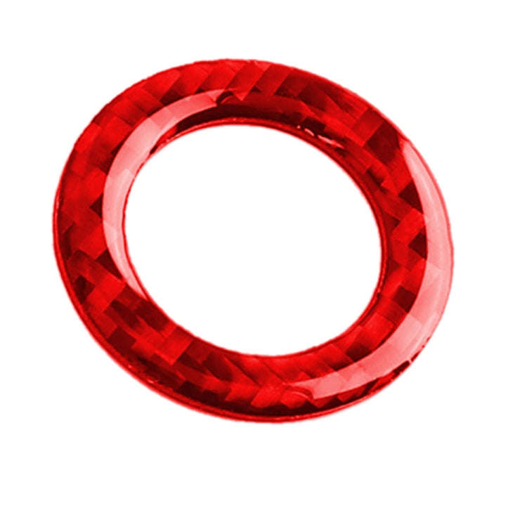Car Carbon Fiber One-button Start Decorative Sticker for Infiniti Q50 2014-2020 / Q60 / QX60, Lef...