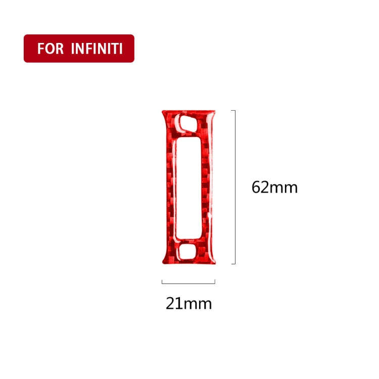 Car Carbon Fiber Rear Air Outlet Decorative Sticker for Infiniti Q50 2014-2020, Left and Right Dr...