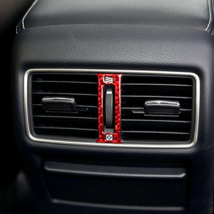 Car Carbon Fiber Rear Air Outlet Decorative Sticker for Infiniti Q50 2014-2020, Left and Right Dr...