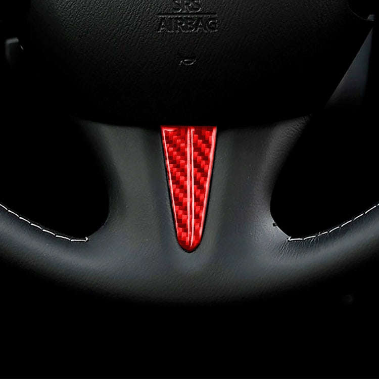 Car Carbon Fiber Steering Wheel Below Decorative Sticker for Infiniti Q50 2014-2020, Left and Rig...