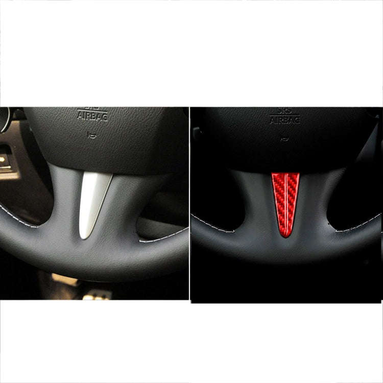 Car Carbon Fiber Steering Wheel Below Decorative Sticker for Infiniti Q50 2014-2020, Left and Rig...