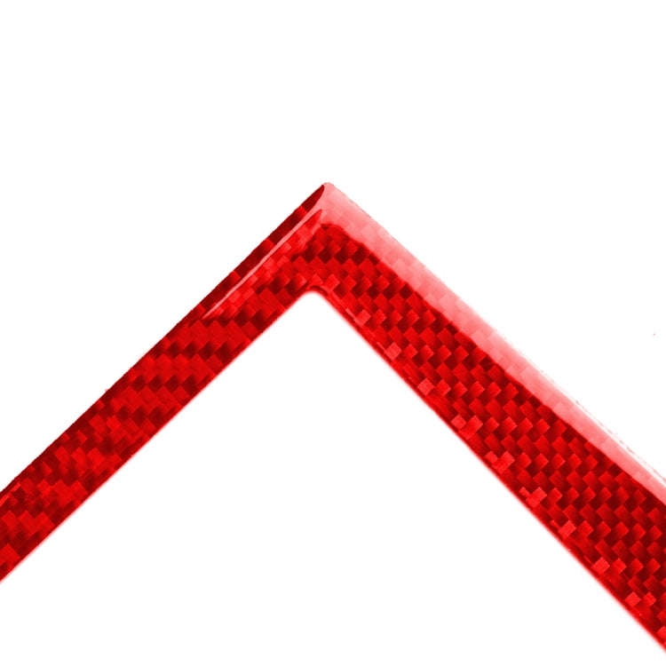 Car Carbon Fiber Navigation Frame Decorative Sticker for Infiniti Q50 2014-2020, Left and Right D...