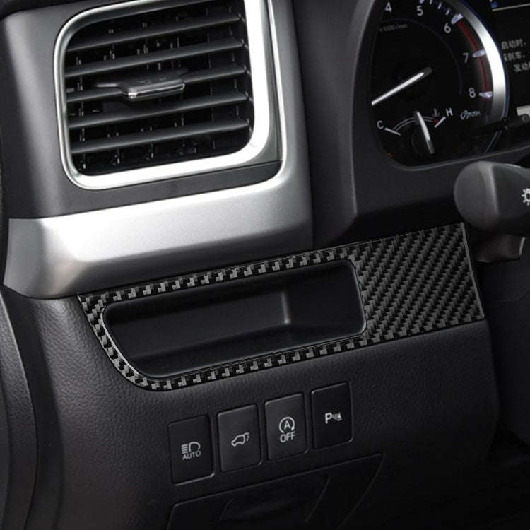 Car Carbon Fiber Driver Card Slot Panel Decorative Sticker for Toyota Highlander 2014-2019, Left ...