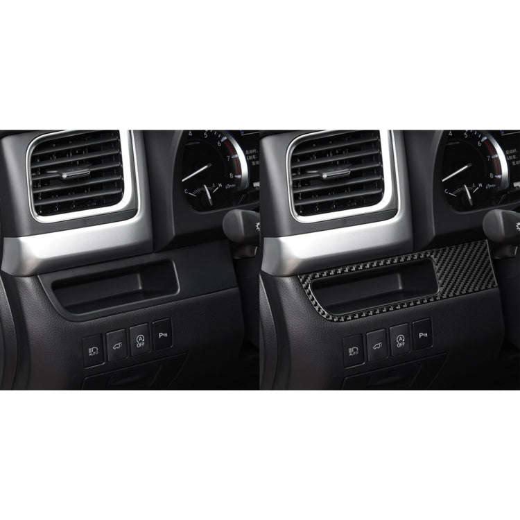 Car Carbon Fiber Driver Card Slot Panel Decorative Sticker for Toyota Highlander 2014-2019, Left ...
