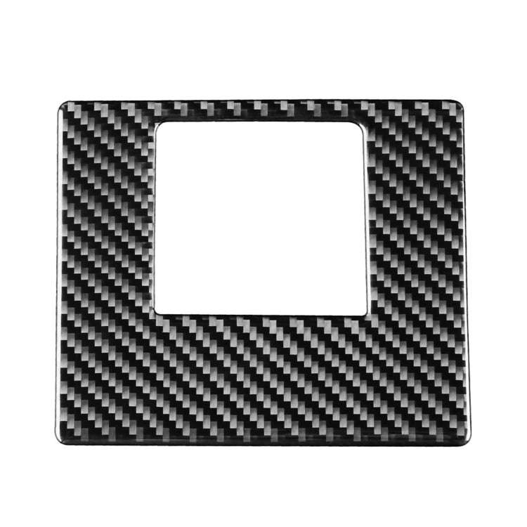 Car Carbon Fiber Driver Left Storage Cover Decorative Sticker for Toyota Highlander 2014-2019, Le...
