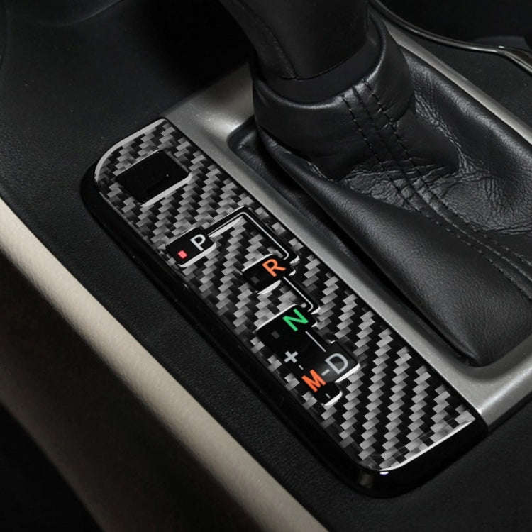 Car Carbon Fiber Gear Indicator Decorative Sticker for Toyota Highlander 2014-2019, Left Drive