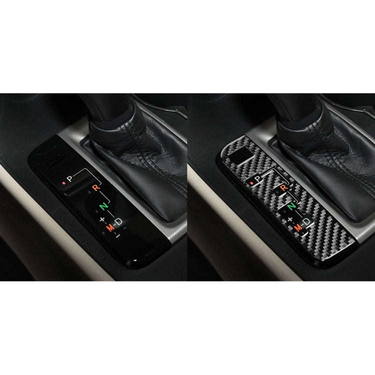 Car Carbon Fiber Gear Indicator Decorative Sticker for Toyota Highlander 2014-2019, Left Drive
