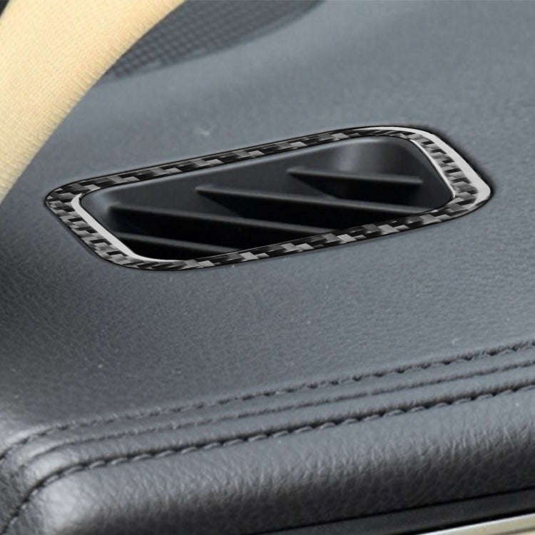 Car Carbon Fiber Dashboard Air Outlet Decorative Sticker for Toyota Highlander 2014-2019, Left Drive