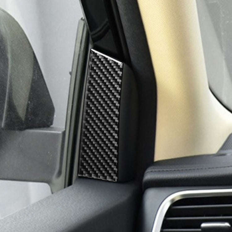 Car Carbon Fiber A-pillar Decorative Sticker for Toyota Highlander 2014-2019, Left Drive